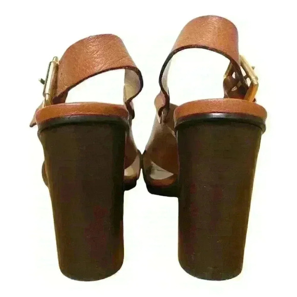 NAPOLEON Leather Slingback Sandals  Block Heel ITALY Strappy Casual - Picture 2 of 10